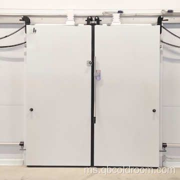 Pintu gelongsor pembukaan dua kilang untuk bilik sejuk